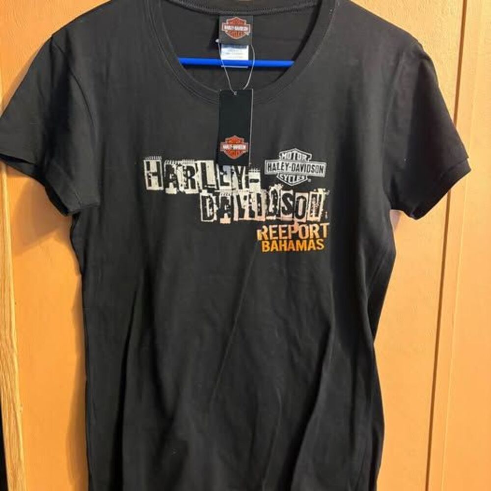 Harley Davidson Motorcycle Womens sz XL Freeport Bahamas shirt top international